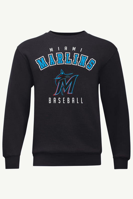 MENS MIAMI MARLINS GRAPHIC SWEATSHIRT Black