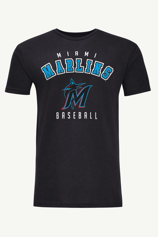 MENS MIAMI MARLINS GRAPHIC T SHIRT Black